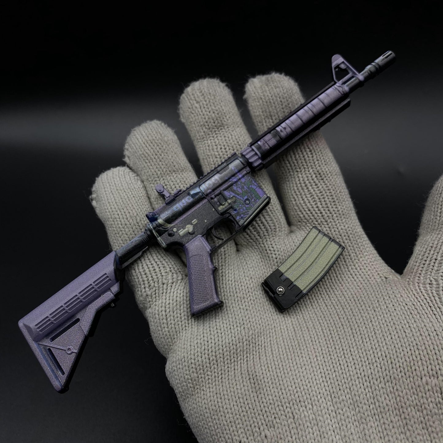 CS Game Skin M4A4 Polysoup Mini Metal Game Replica For Collection