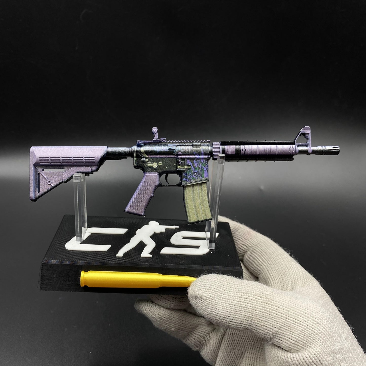 CS Game Skin M4A4 Polysoup Mini Metal Game Replica For Collection