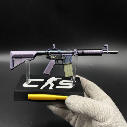 CS Game Skin M4A4 Polysoup Mini Metal Game Replica For Collection