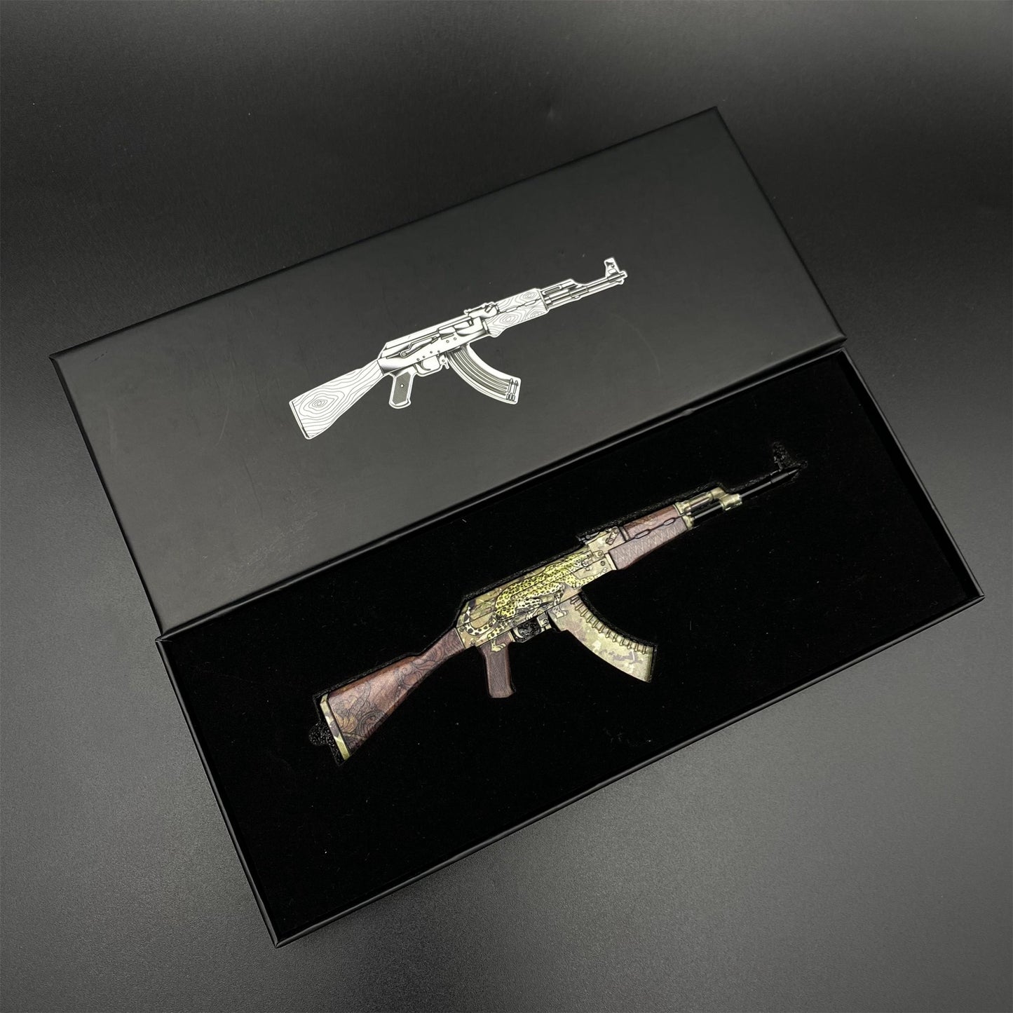 CS2 Game Peripheral - Tiny Gun AK47 Panthera Onca Metal Replica Game Prop Collectible