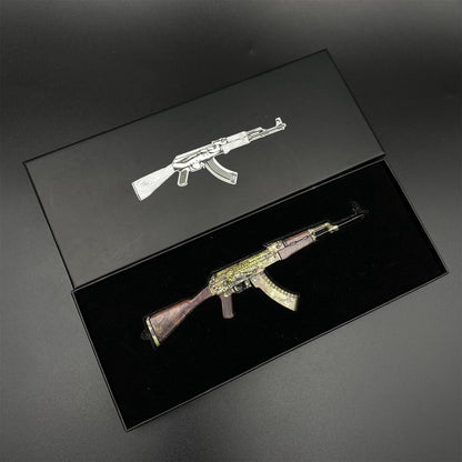 CS2 Game Peripheral - Tiny Gun AK47 Panthera Onca Metal Replica Game Prop Collectible