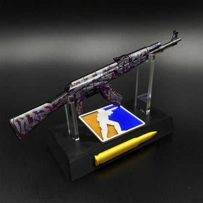 Hot Game CS2 AK47 Head Shot Skin Metal Replica Game Prop Collectible