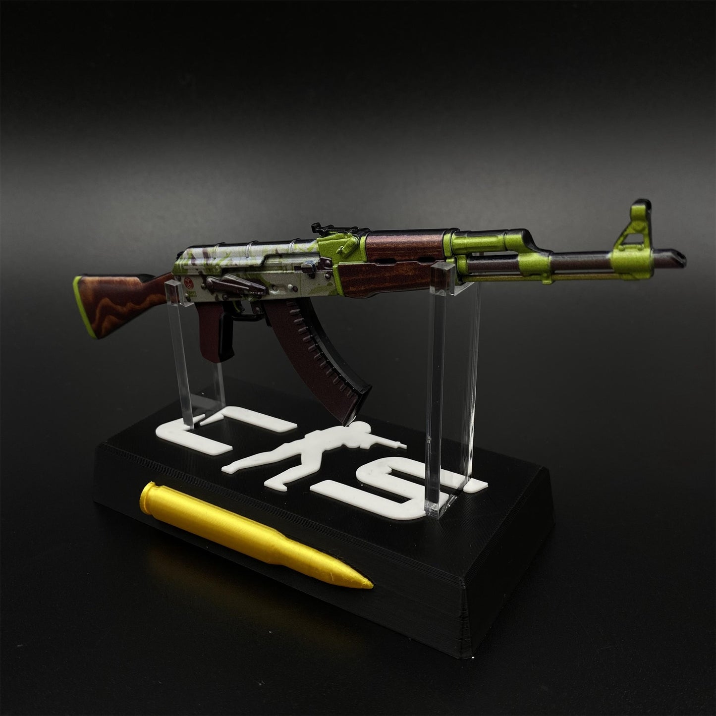 Hot Game CS2 AK‑47 Hydroponic Skin Camouflage Mini Metal Replica