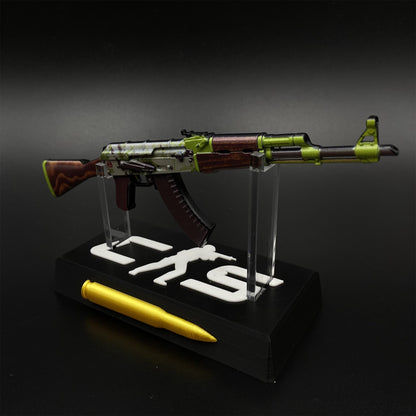 Hot Game CS2 AK‑47 Hydroponic Skin Camouflage Mini Metal Replica