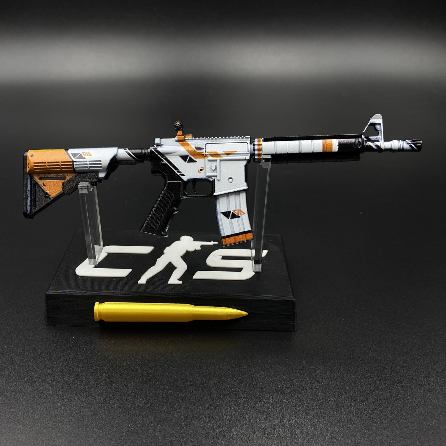 CS Game Skin M4A4 Asiimov Mini Metal Game Replica For Collection