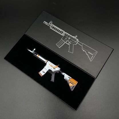 CS Game Skin M4A4 Asiimov Mini Metal Game Replica For Collection