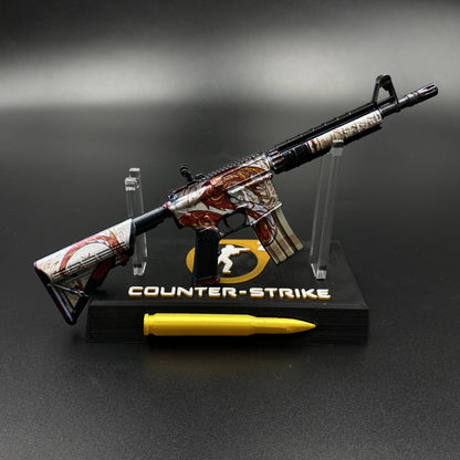 Hot Game CS Skin M4A4 The Dragon King Mini Metal Replica For Collectible