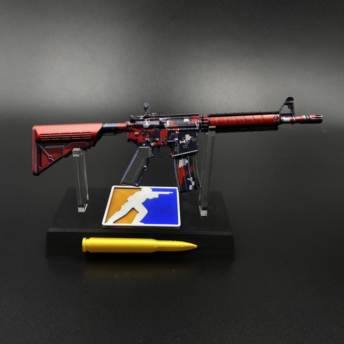 M4A4 Red DDPAT Gun CS2 Game Replica For Collectible
