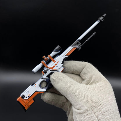 Hot Game CS2 Tiny Gun Asiimov AWP Metal Replica Game Prop Collectible