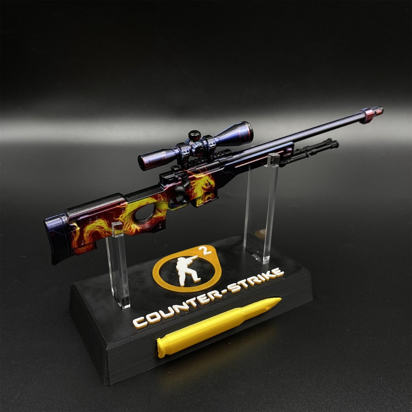 Hot Game CS2 Wildfire AWP Metal Replica Game Prop Collectible