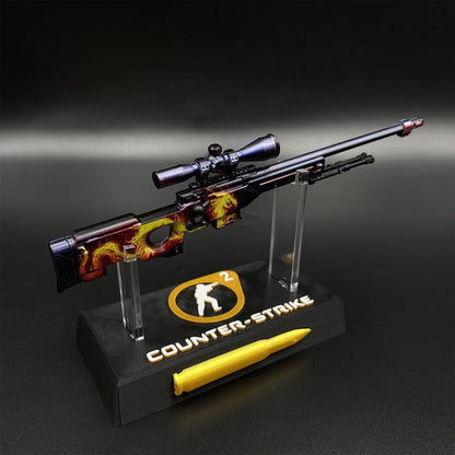 Hot Game CS2 Wildfire AWP Metal Replica Game Prop Collectible