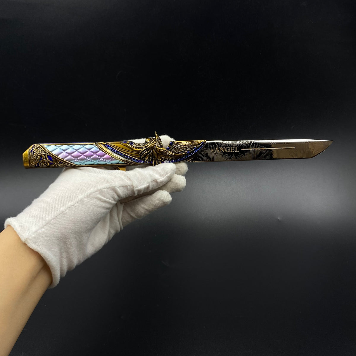 Dark Star Knife Mini Replica Delta Force Game Skin Alloy Collectible Knife Ornament