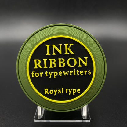 3D Printed Ink Ribbon Speaker Replica Prop, Horror Game Fan Art Desktop Decor, Collectible Gaming Ornament Gift