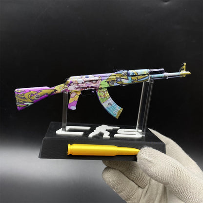 Metal Tiny CS2 Hot Skin B the Monster AK47 Gun Miniature For Collection