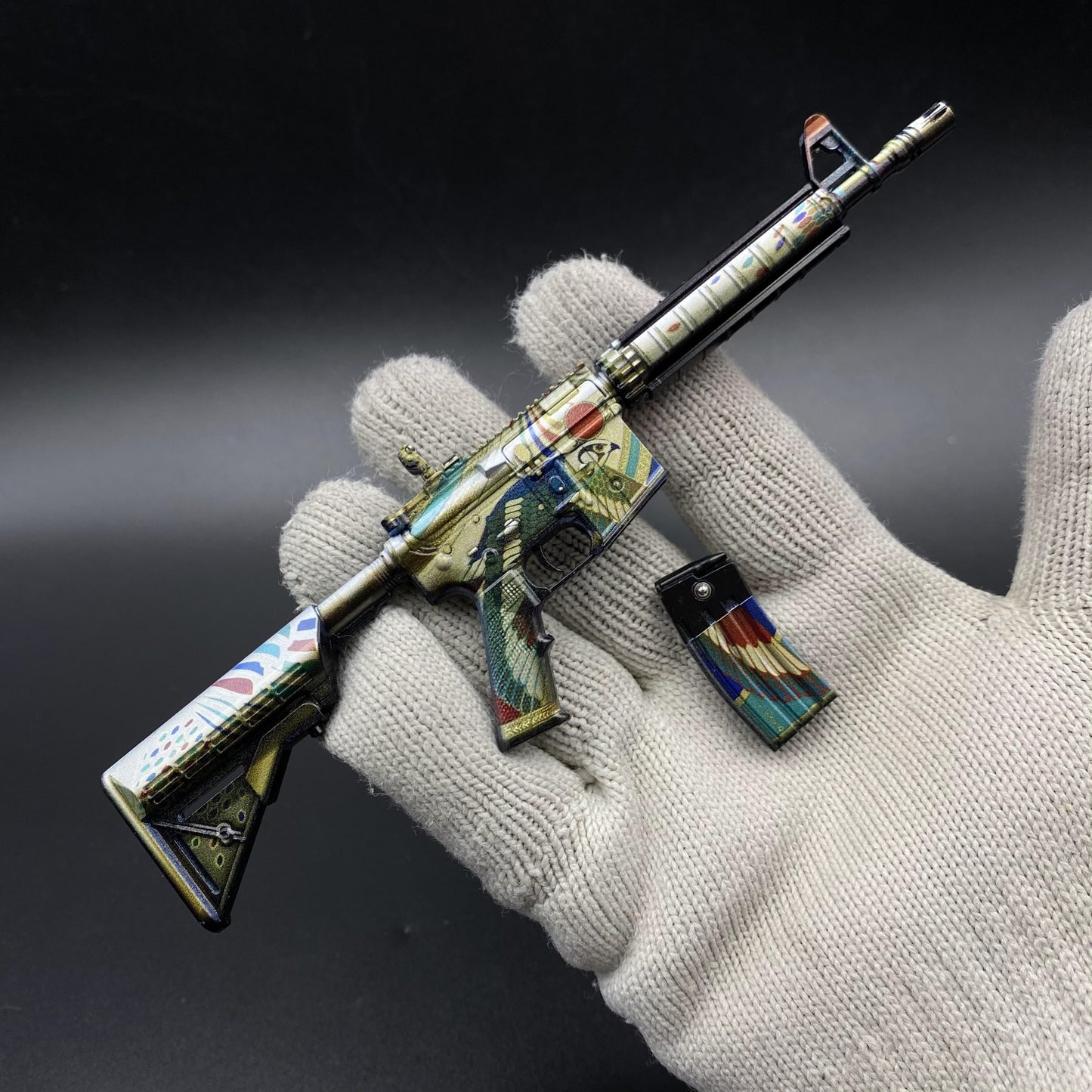 CS Game Skin M4A4 Eye of Horus Mini Metal Game Replica For Collection