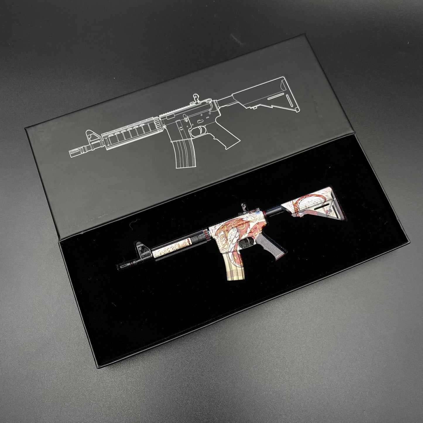 Hot Game CS Skin M4A4 The Dragon King Mini Metal Replica For Collectible