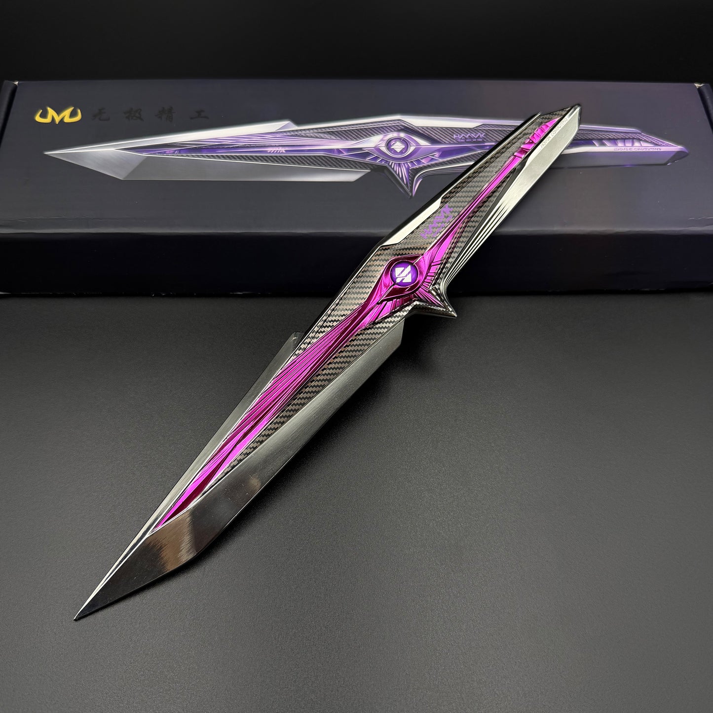 1:1 S9 Season New Knife Skin Falling Star Delta  Force Game Knife IRL Replica Knife Blunt Blade