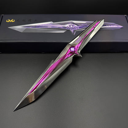 1:1 S9 Season New Knife Skin Falling Star Delta  Force Game Knife IRL Replica Knife Blunt Blade