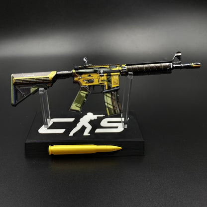 CS2 Mini M4A4 Buzz Kill Metal Skin Replica For Collectible