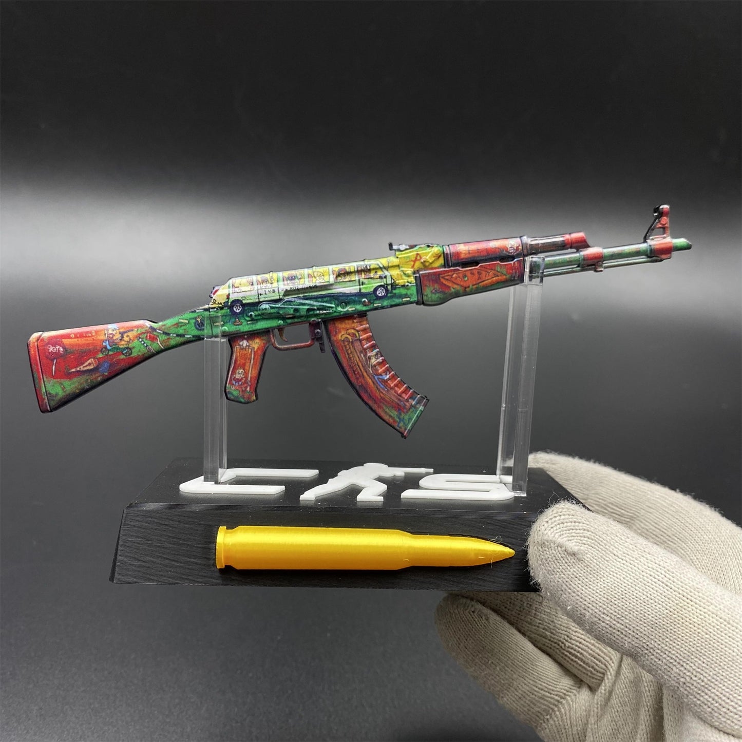 Hot Game CS2 AK47 The Outsiders Metal Replica Game Prop Collectible