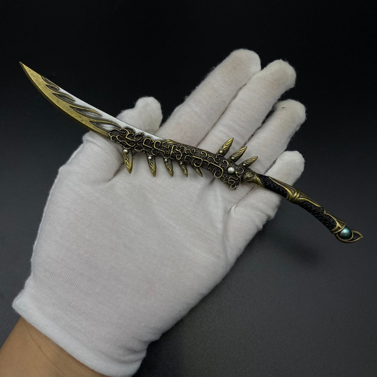 Mortal Cultivation Biography- Handmade "Golden Mother-Son Spirit Blade" is perfectly restored Han Li weapon replica
