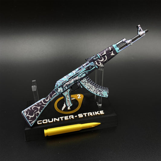 Hot Game CS2 AK47 Frontside Misty Mini Metal Replica Game Prop Collectible