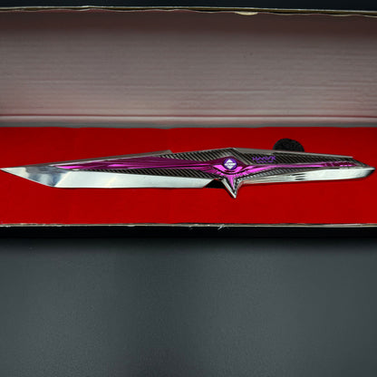 1:1 S9 Season New Knife Skin Falling Star Delta  Force Game Knife IRL Replica Knife Blunt Blade