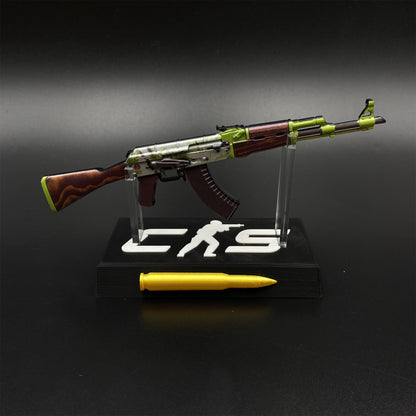 Hot Game CS2 AK‑47 Hydroponic Skin Camouflage Mini Metal Replica