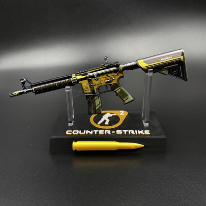 CS2 Mini M4A4 Buzz Kill Metal Skin Replica For Collectible