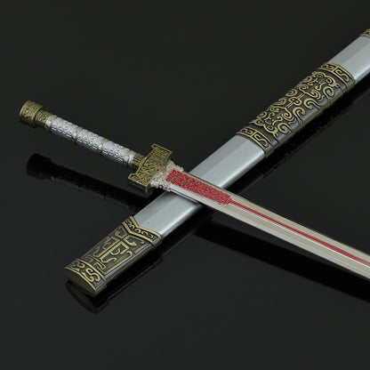 Yan Jin Que Sword Cang Yu Anime Weapon Replica, Alloy Mini Sword Collectible Ornament