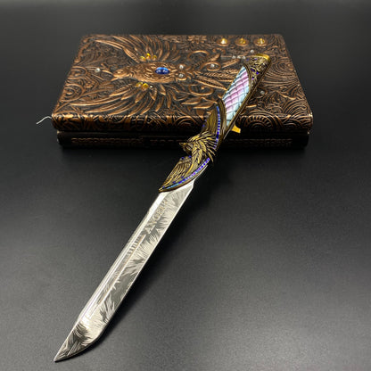 Dark Star Knife Mini Replica Delta Force Game Skin Alloy Collectible Knife Ornament
