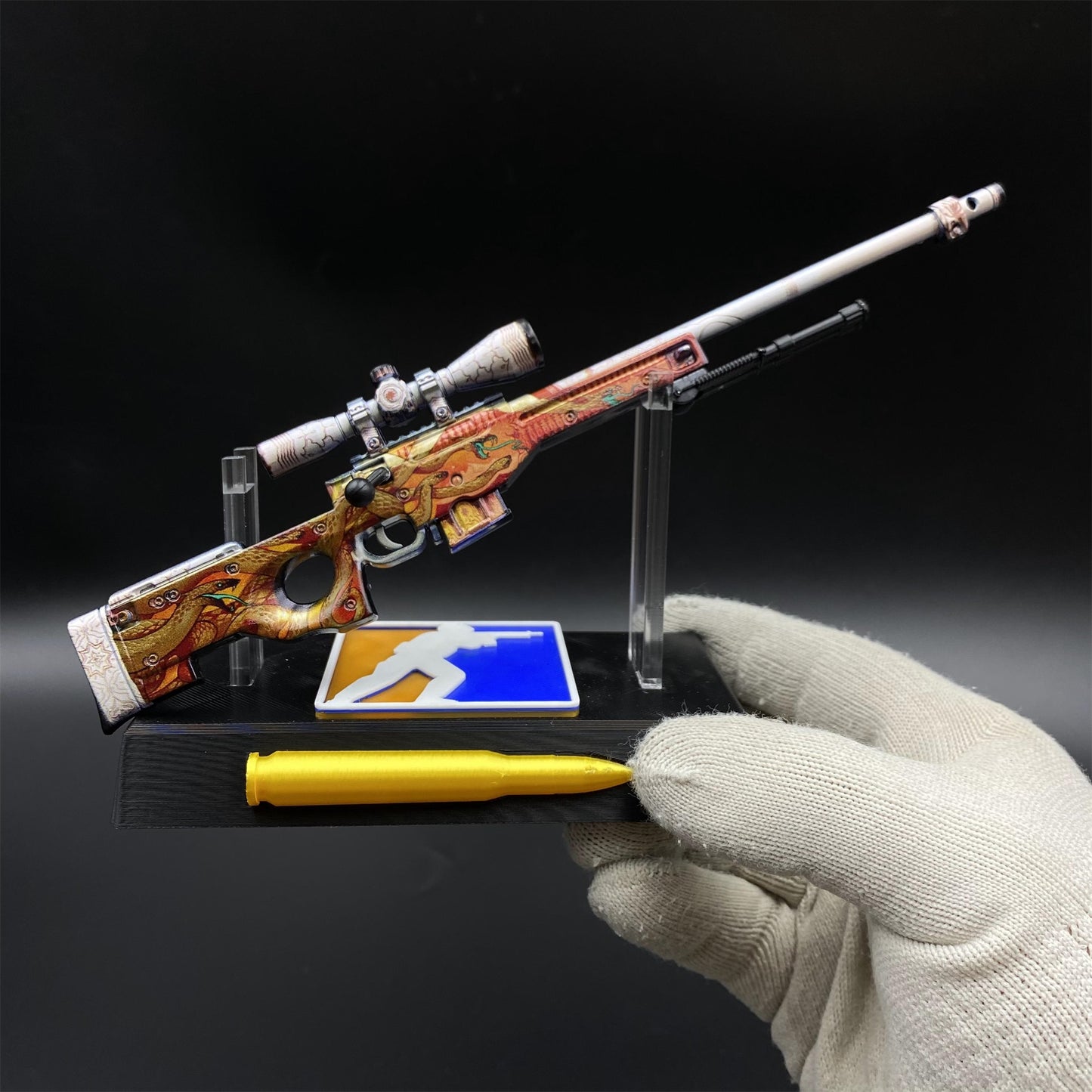 Hot Game CS2 Desert Hydra AWP Metal Replica Game Prop Collectible