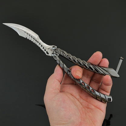 Deep Space Skeleton Balisong Replica Arena Breakout Game Prop