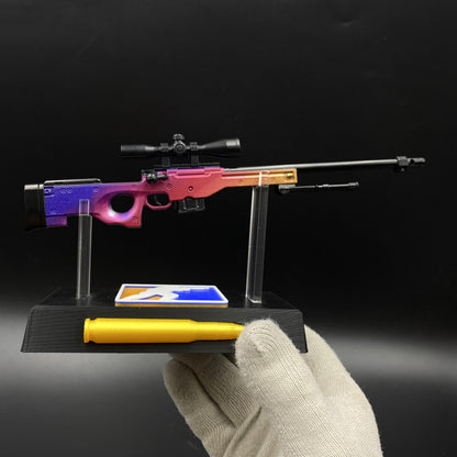 Hot Game CS2 Tiny Gun Fade AWP Metal Replica Game Prop Collectible