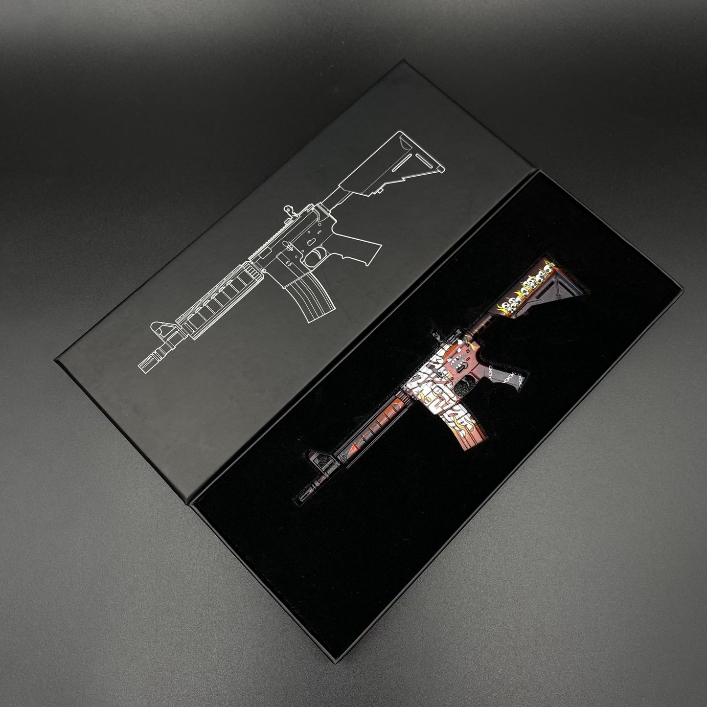 CS2 Game Skin M4A4 Hellfire Mini Metal Game Replica For Collection