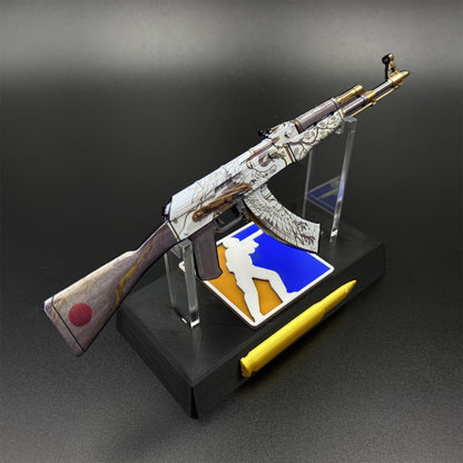 CS2 Game Peripheral - Tiny Gun AK47 Crane Fligh Metal Replica Game Prop Collectible