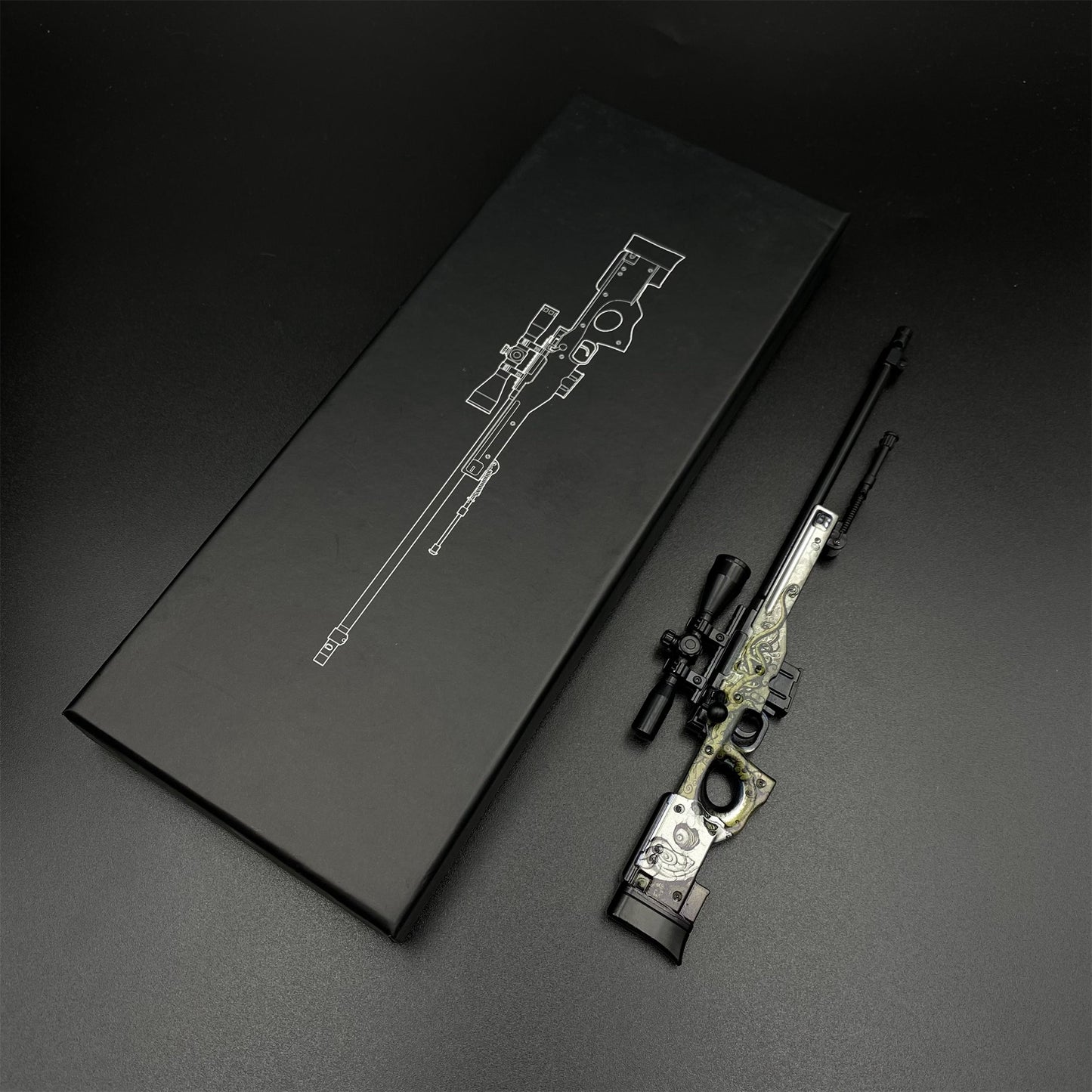 Hot Game CS2 Worm God AWP Metal Replica Game Prop Collectible