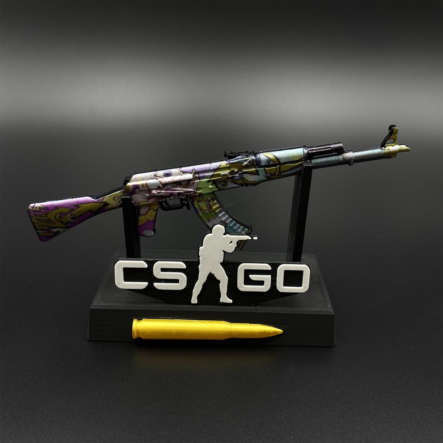 Metal Tiny CS2 Hot Skin B the Monster AK47 Gun Miniature For Collection