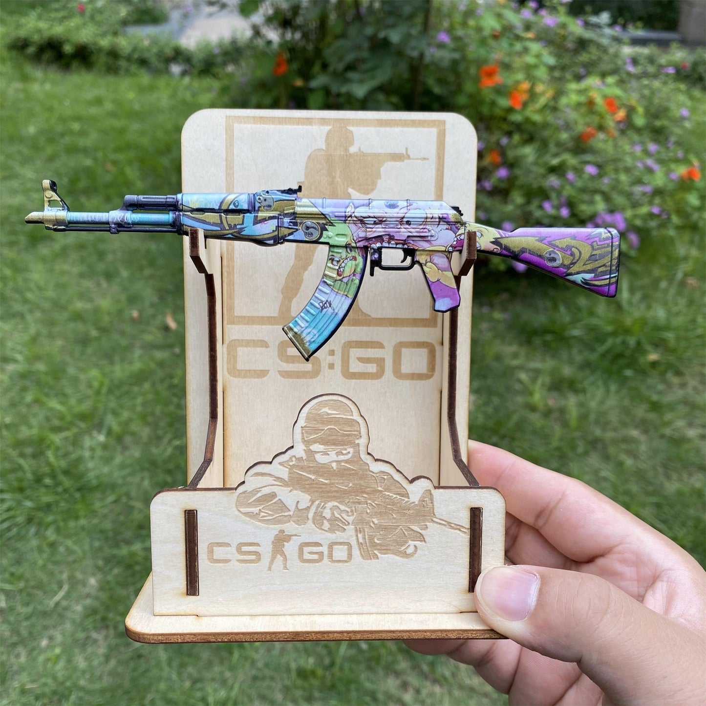Metal Tiny CS2 Hot Skin B the Monster AK47 Gun Miniature For Collection