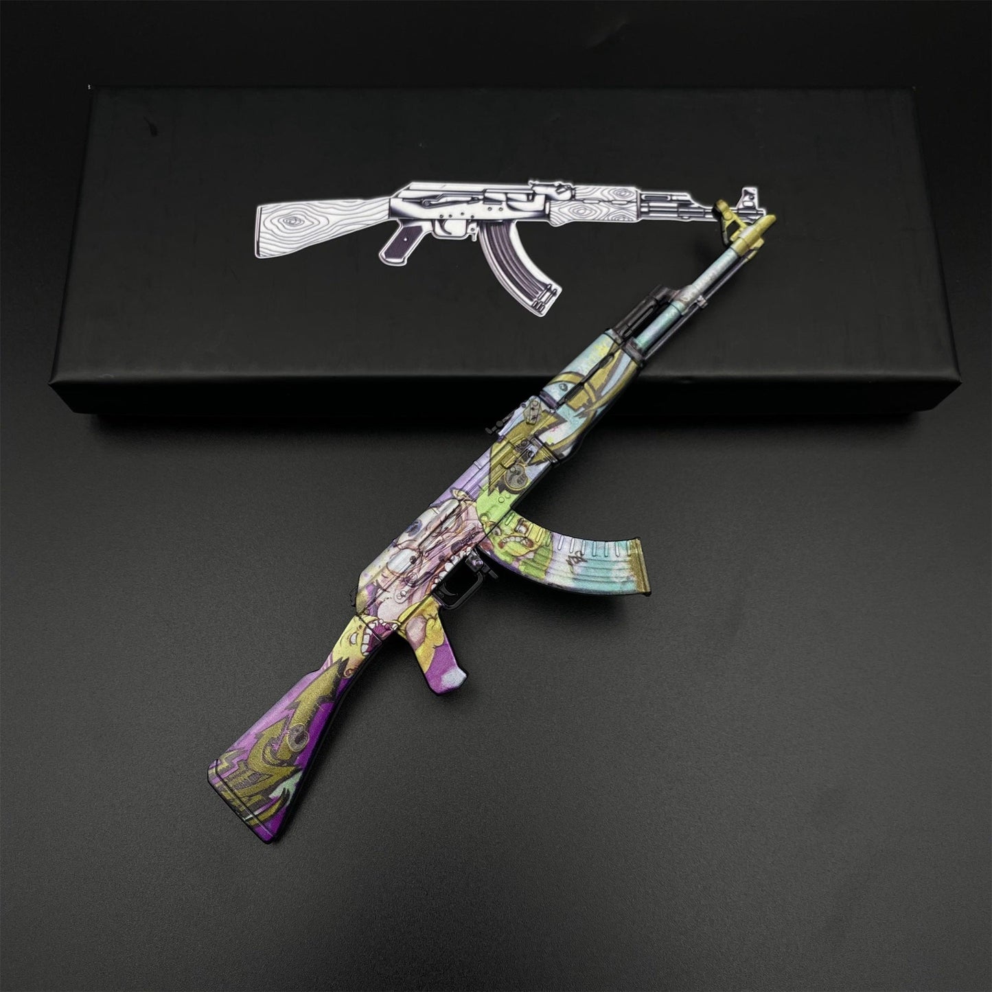 Metal Tiny CS2 Hot Skin B the Monster AK47 Gun Miniature For Collection