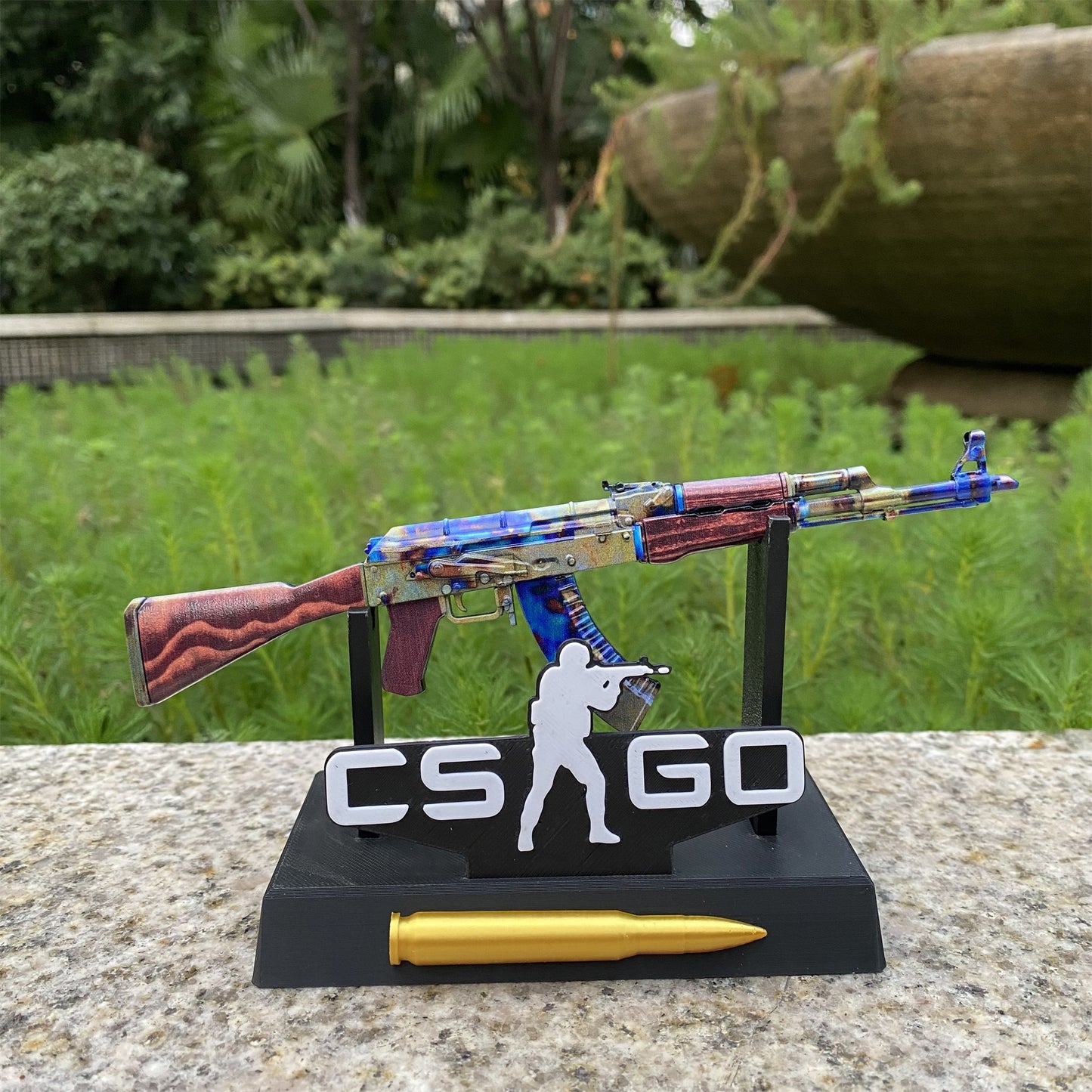 AK47 Case Hardened Metal Miniature