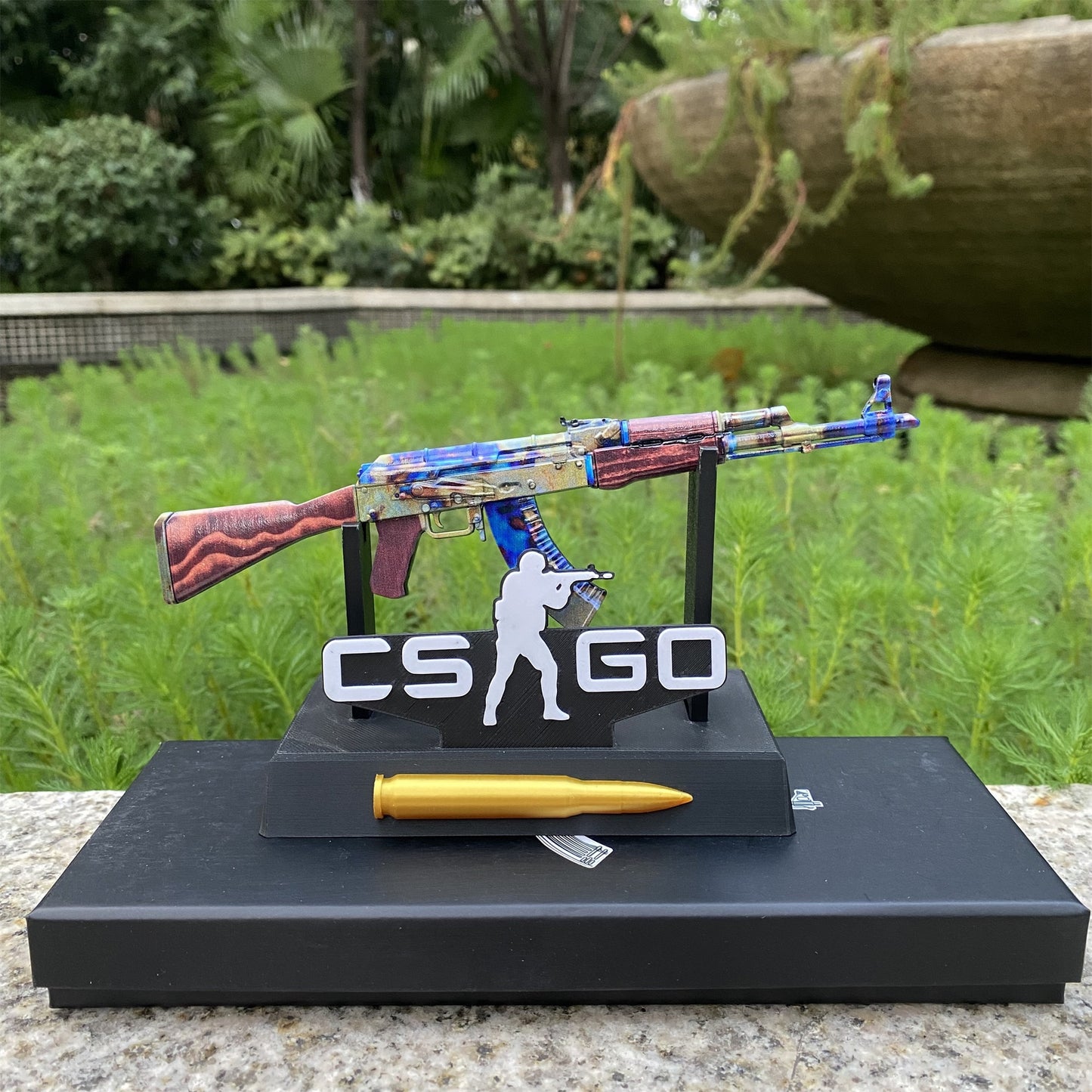 AK47 Case Hardened Metal Miniature