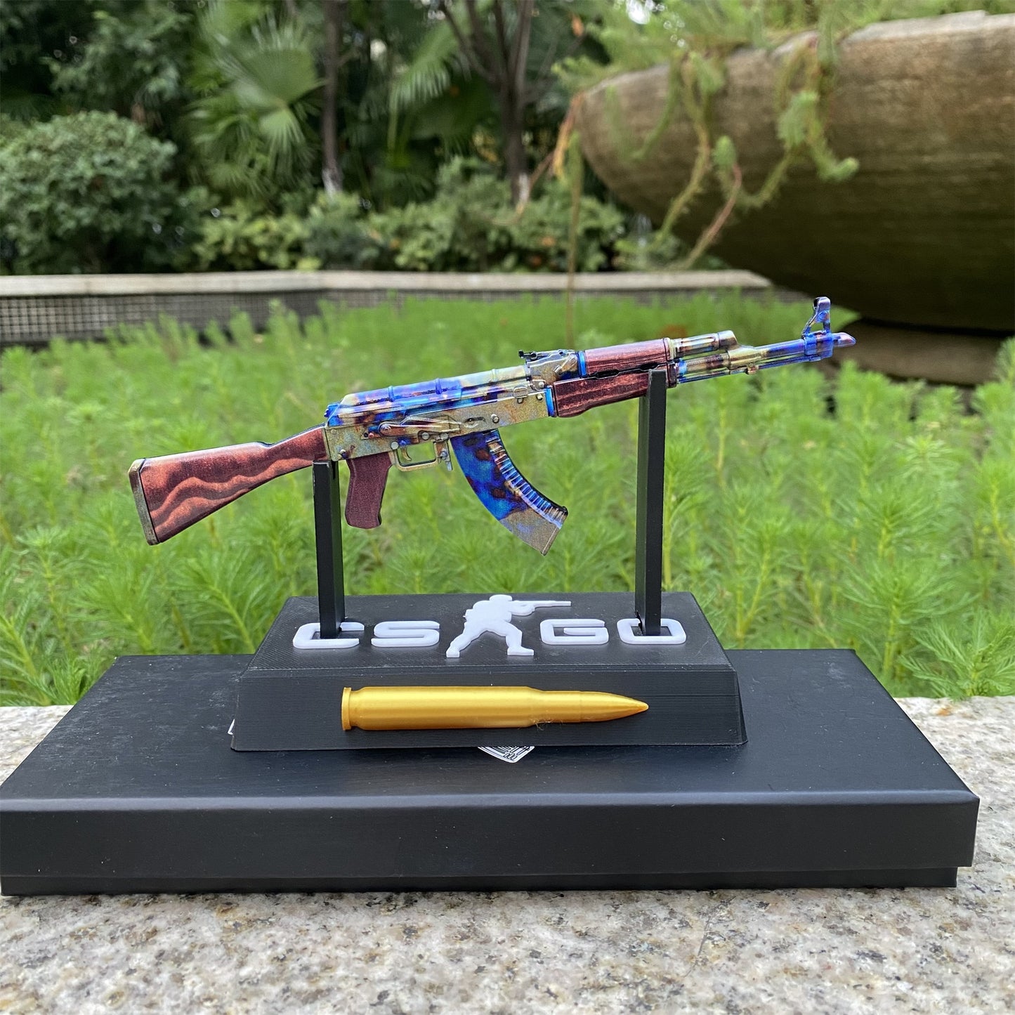AK47 Case Hardened Metal Miniature