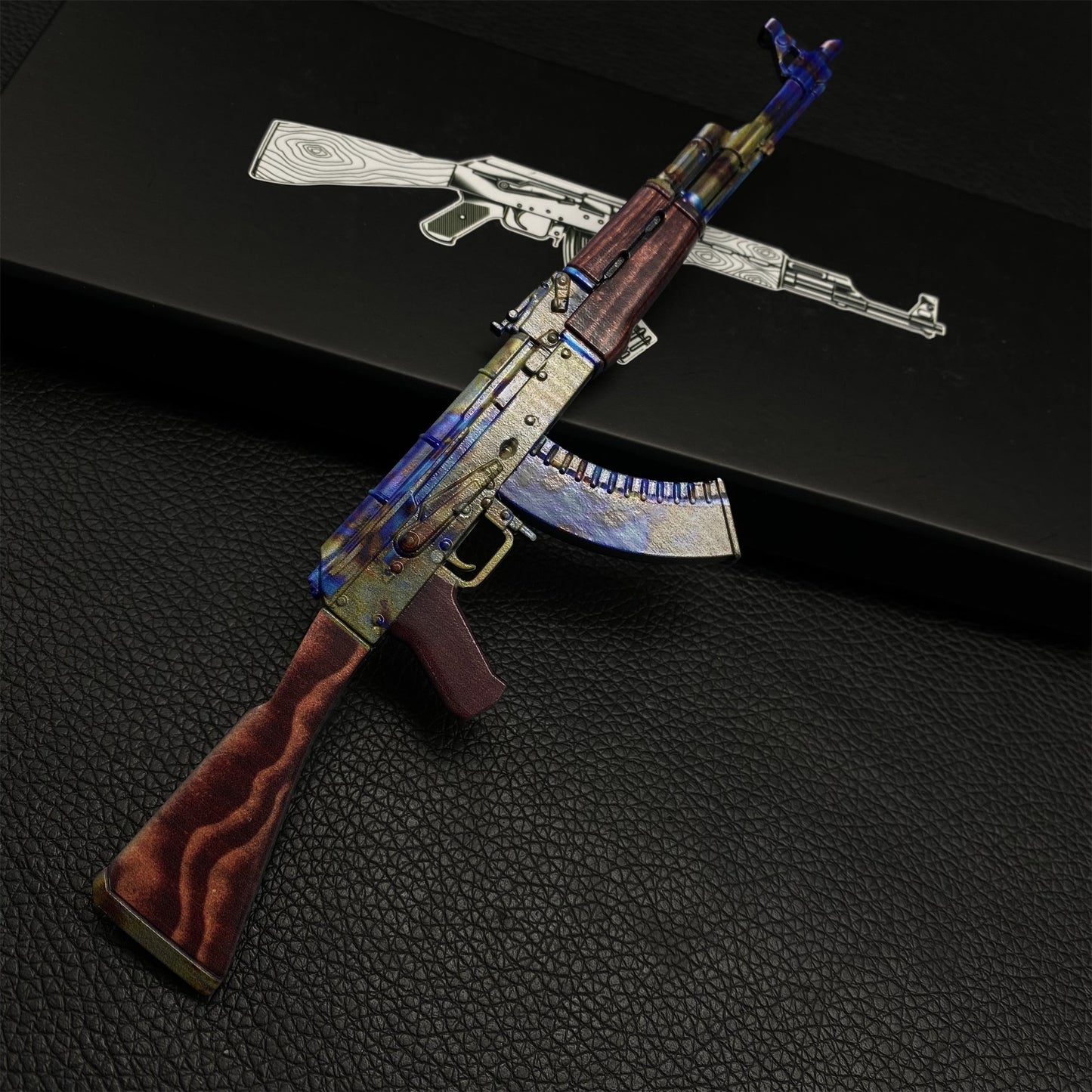 AK47 Case Hardened Metal Miniature