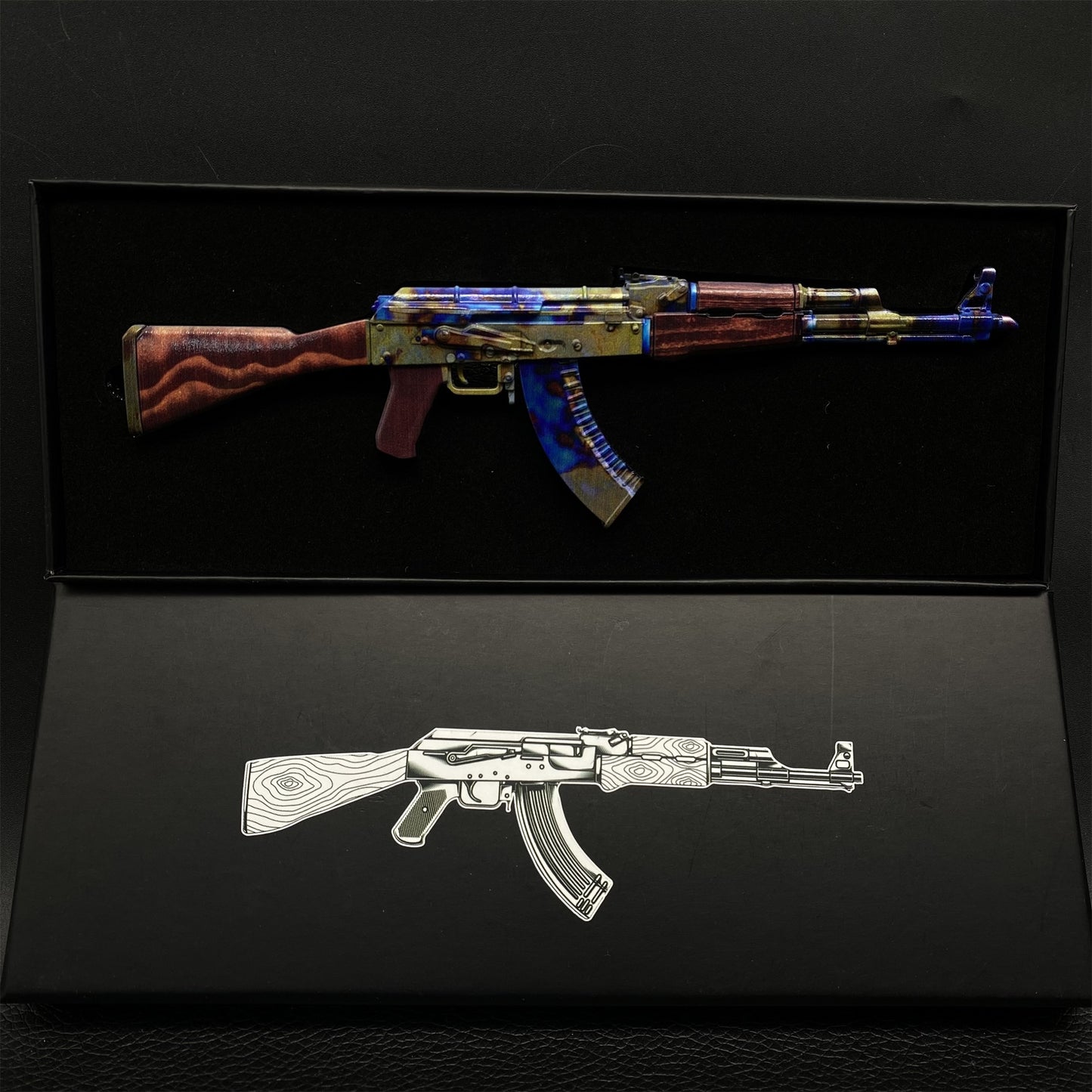 AK47 Case Hardened Metal Miniature