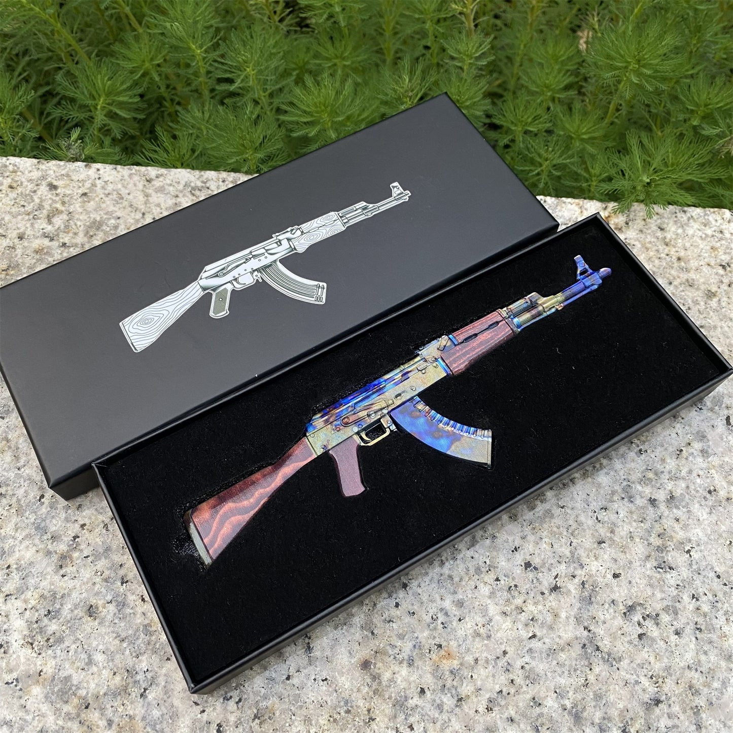 AK47 Case Hardened Metal Miniature
