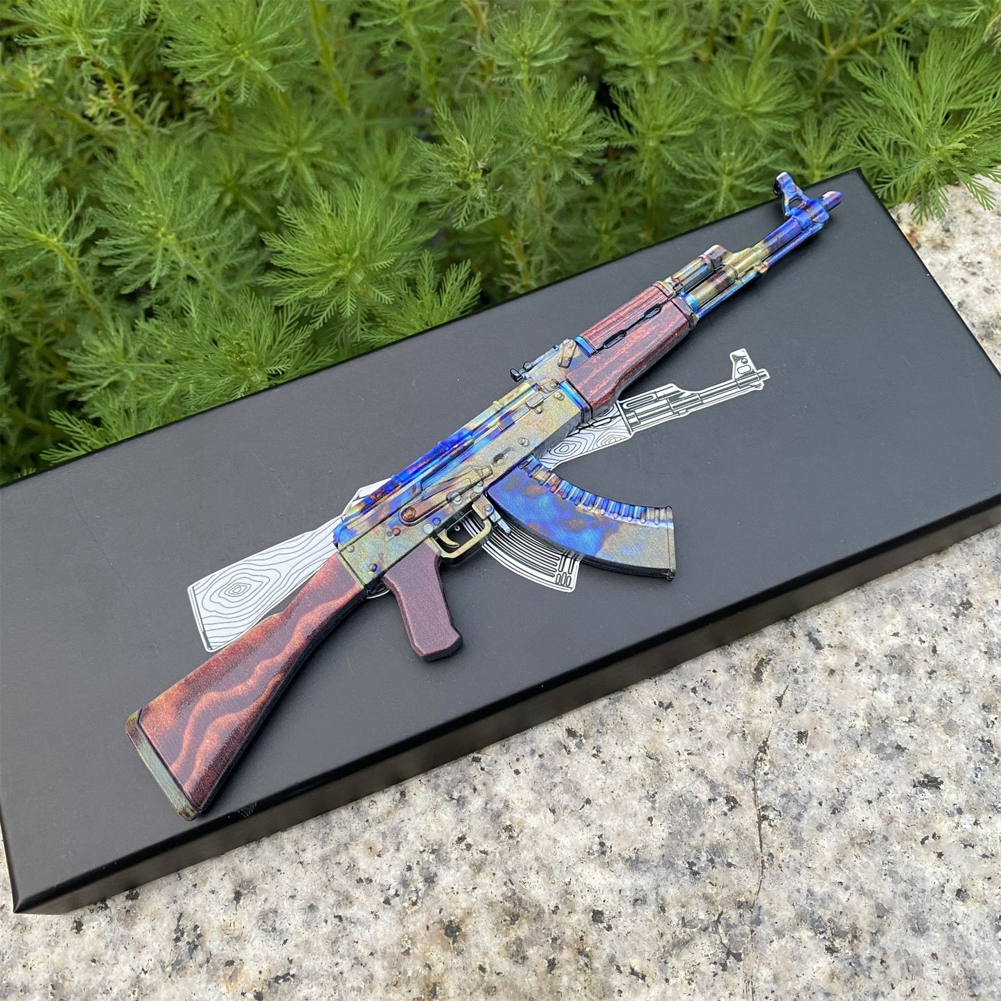 AK47 Case Hardened Metal Miniature