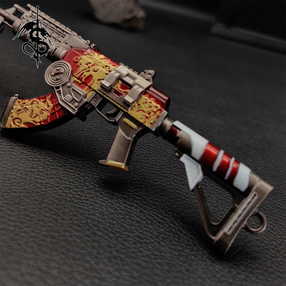 AK47 Metal Miniature With Knife AK47 Figure Weapon