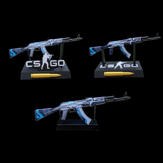 GO Game Metal AK-47 Vulcan Skin Tiny Gun Replica