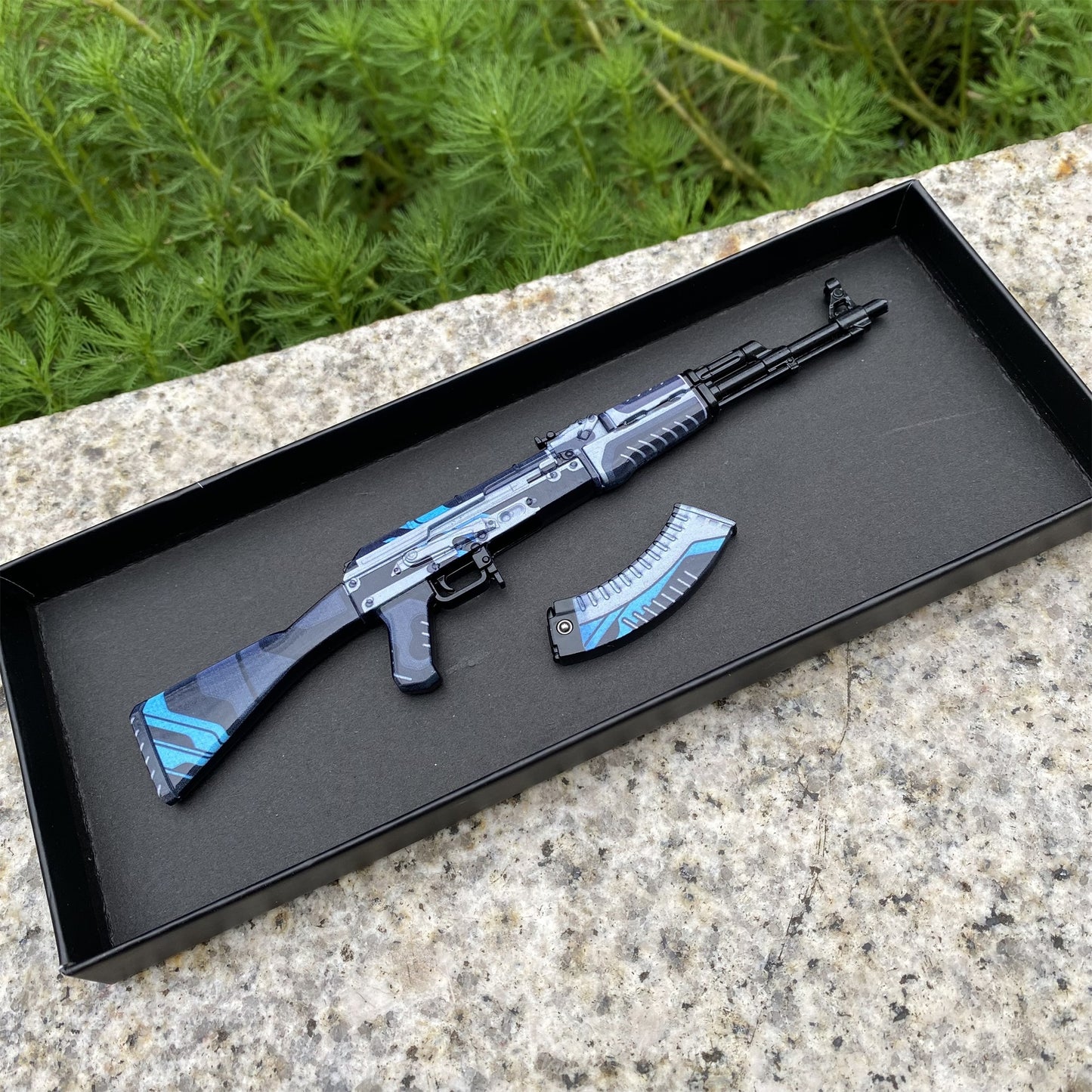 GO Game Metal AK-47 Vulcan Skin Tiny Gun Replica